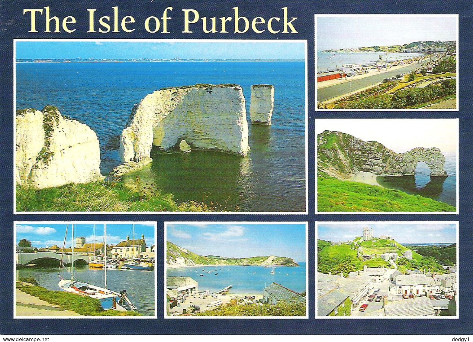 SCENES FROM THE ISLE OF PURBECK, DORSET, ENGLAND. UNUSED POSTCARD Ms5 - Swanage