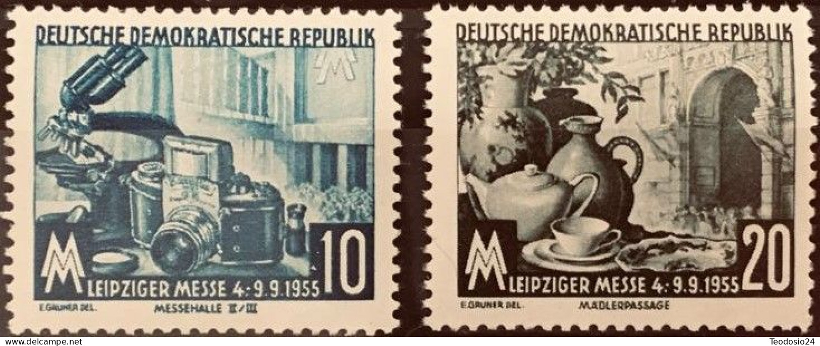 DDR 1955 Mi  479 A 480 ** - Unused Stamps