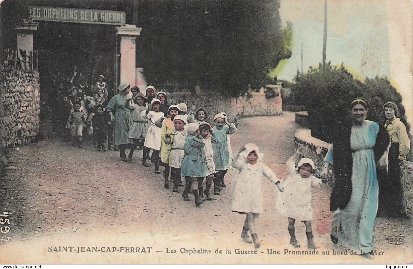 SAINT-JEAN-CAP-FERRAT - Les Orphelins De La Guerre - Promenade Au Bord De Mer - - Saint-Jean-Cap-Ferrat