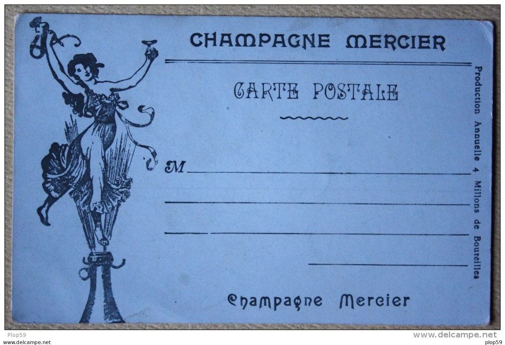 Cpa Ak Pk Champagne Mercier /exposition Universelle De 1900 Le Petit Palais - Publicidad