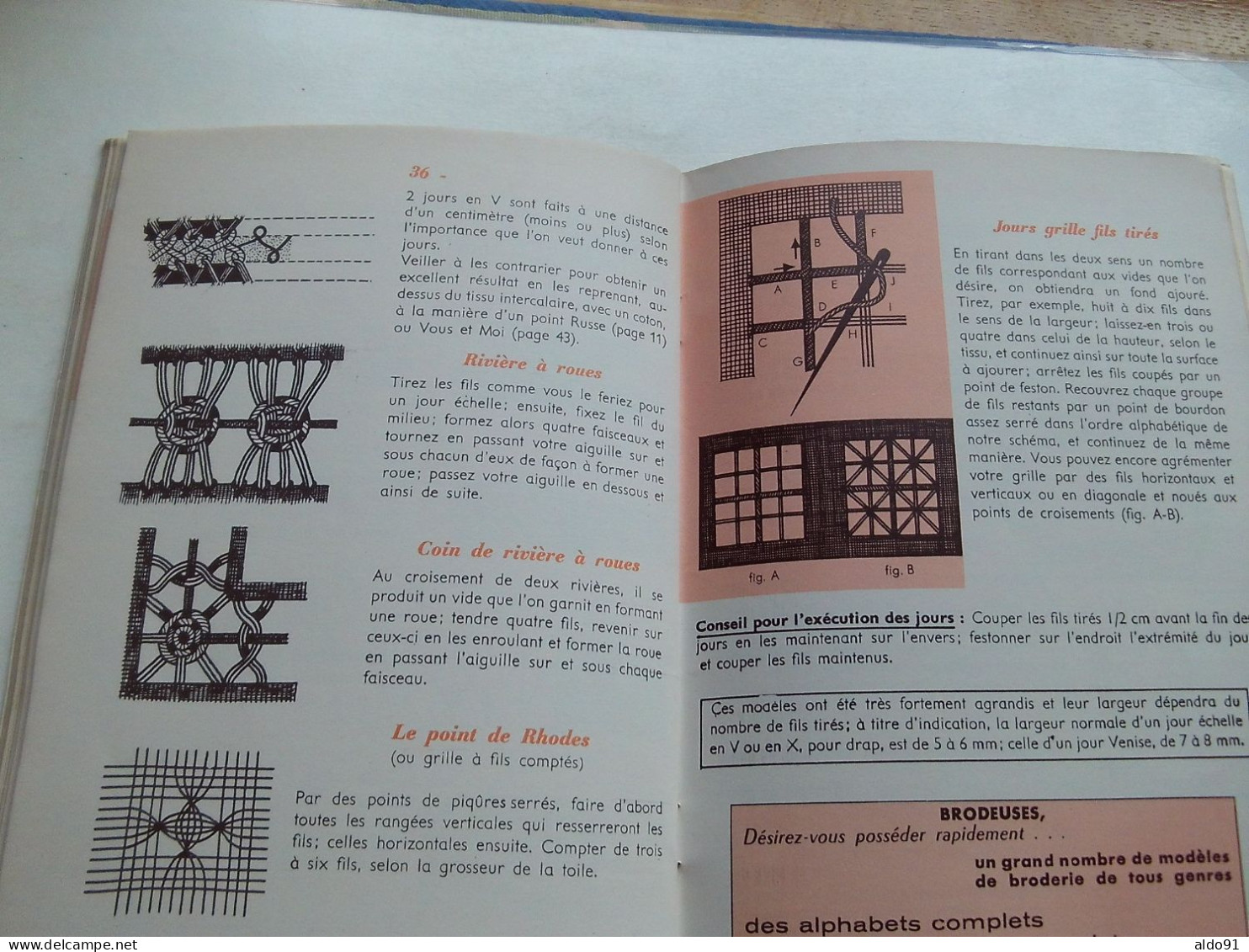 (Ouvrage de Dames - Le Conseiller des Brodeuses - Spécial Hors Série) -  Toute la Broderie (editions égé)......cf. scans