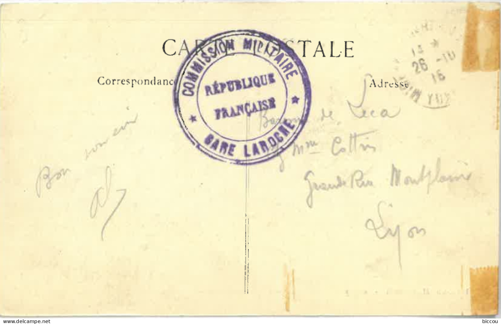 Cpa LAROCHE MIGENNES 89 - 1915 (tampon Commission Militaire Gare Laroche) - Laroche Saint Cydroine