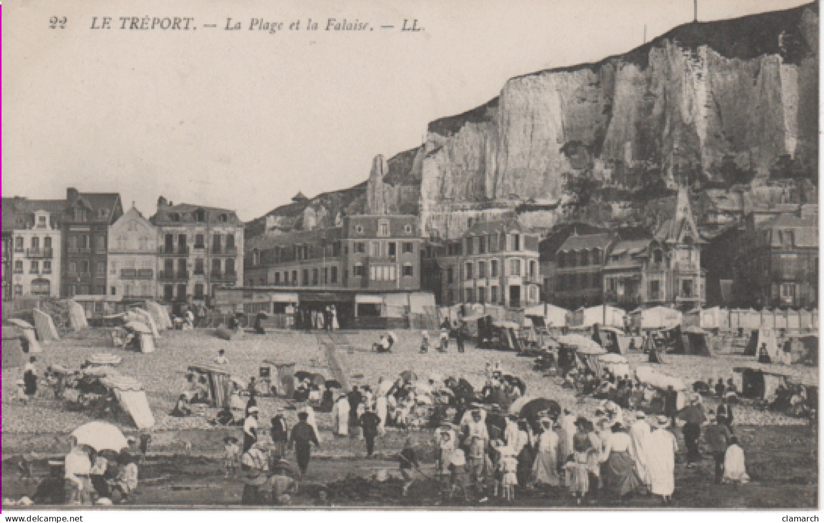 SEINE MARITIME-Le Tréport-La Plage Et La Falaise - LL 22 - Le Treport