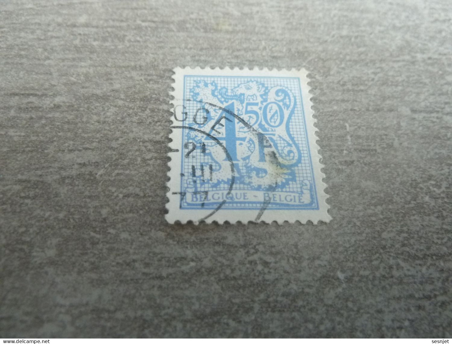 Belgique - Lion - 4f.50 - Bleu Clair - Oblitéré - Année 1950 - - Usados