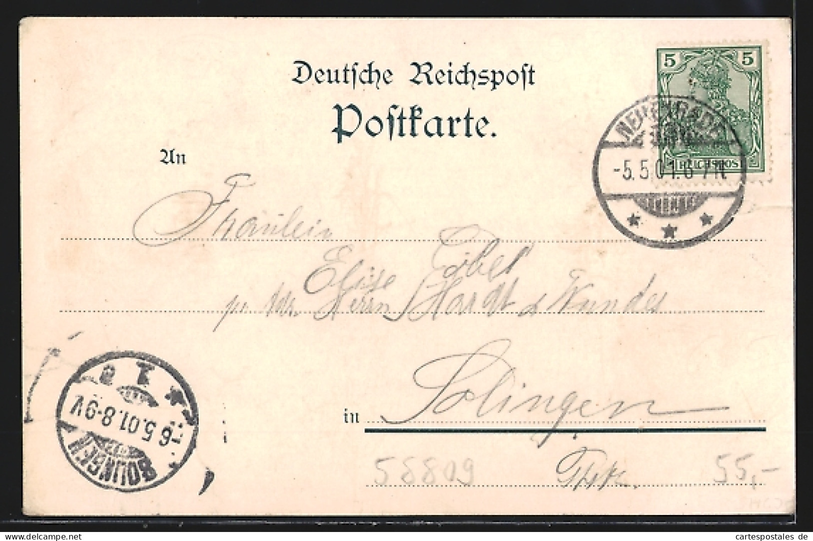 Lithographie Neuenrade I. Westf., Hotel Heinrich Schroeder, Wall Mit Kaiser Wilhelm I.-Denkmal  - Autres & Non Classés