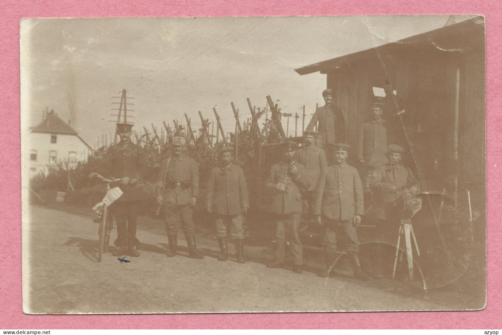 68 - RAPPOLTSWEILER - RIBEAUVILLE - Carte Photo - Soldats Allemands - Poste De Garde ? - Feldpost - Guerre 14/18 - état - Ribeauvillé