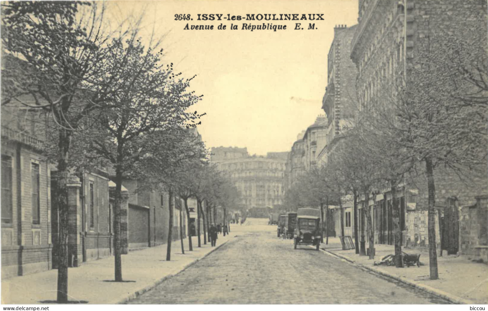 Cp ISSY LES MOULINEAUX 92 - 1934 - Avenue De La République N°2648 E. M. (automobile) - Issy Les Moulineaux