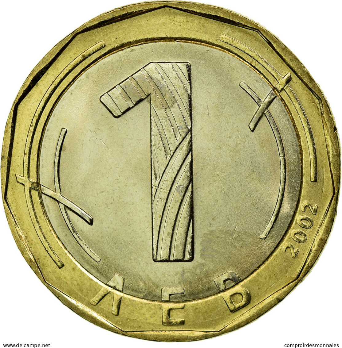 Monnaie, Bulgarie, Lev, 2002, Sofia, SPL, Bi-Metallic, KM:254 - Bulgarien