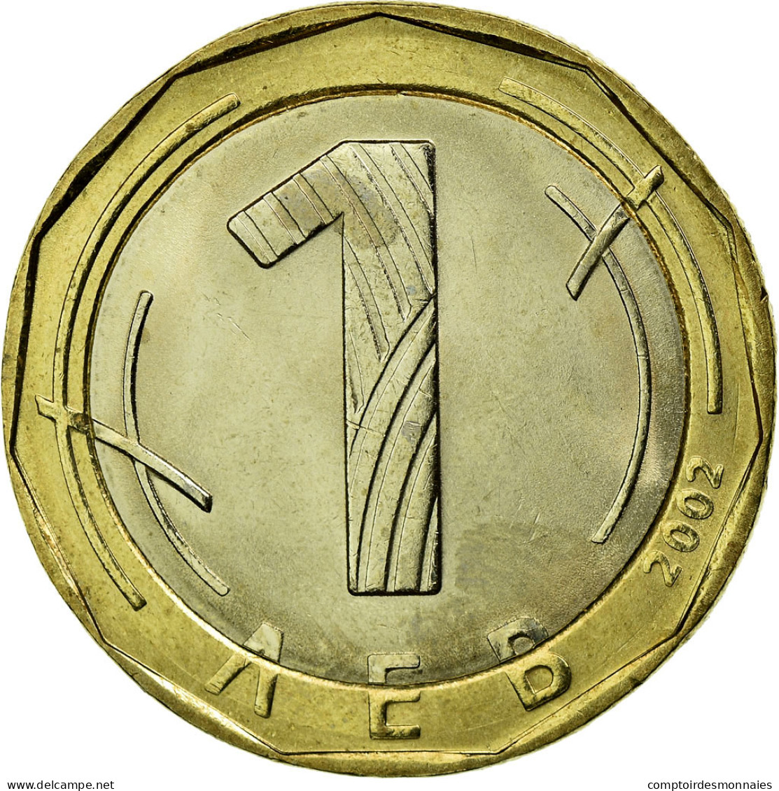 Monnaie, Bulgarie, Lev, 2002, Sofia, SPL, Bi-Metallic, KM:254 - Bulgarije