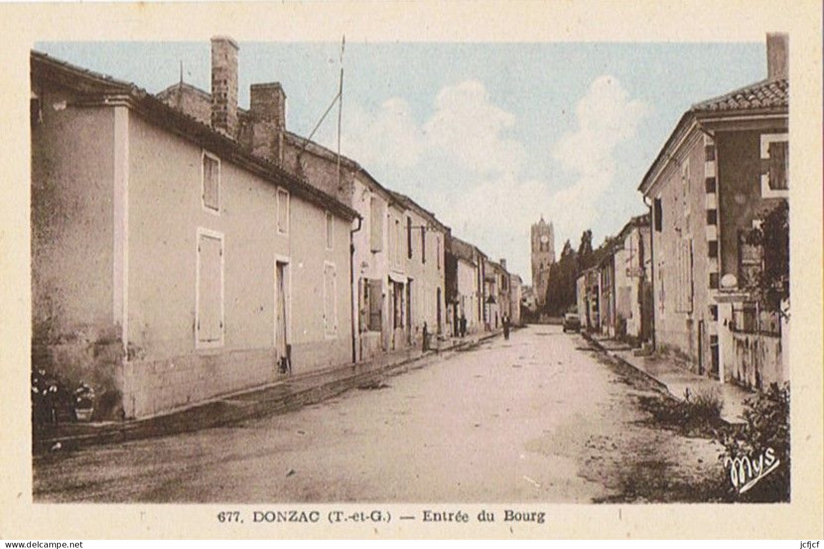 Cpa..82..DONZAC..TARN ET GARONNE..ENTREE DU BOURG - Autres & Non Classés