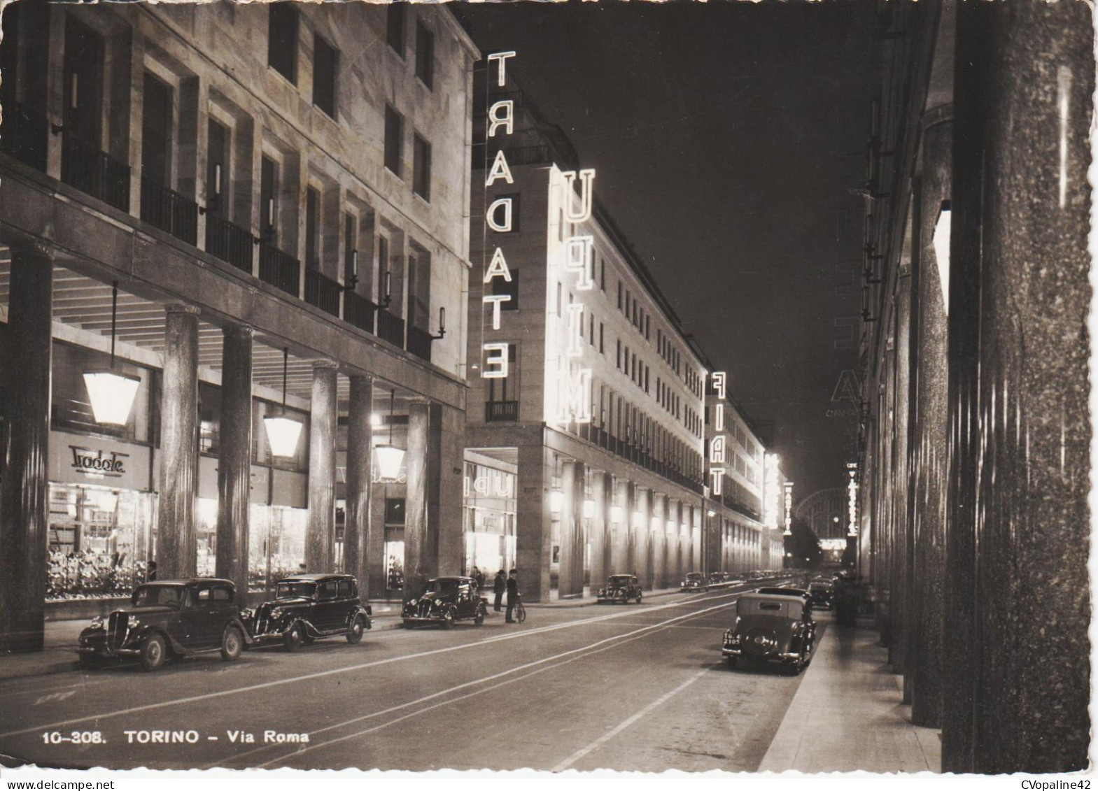 TORINO (Piemonte) Via Roma En 1949 - Autres & Non Classés