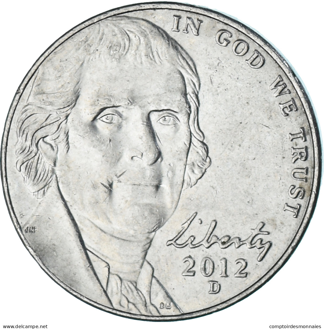 Monnaie, États-Unis, 5 Cents, 2012 - 1938-…: Jefferson