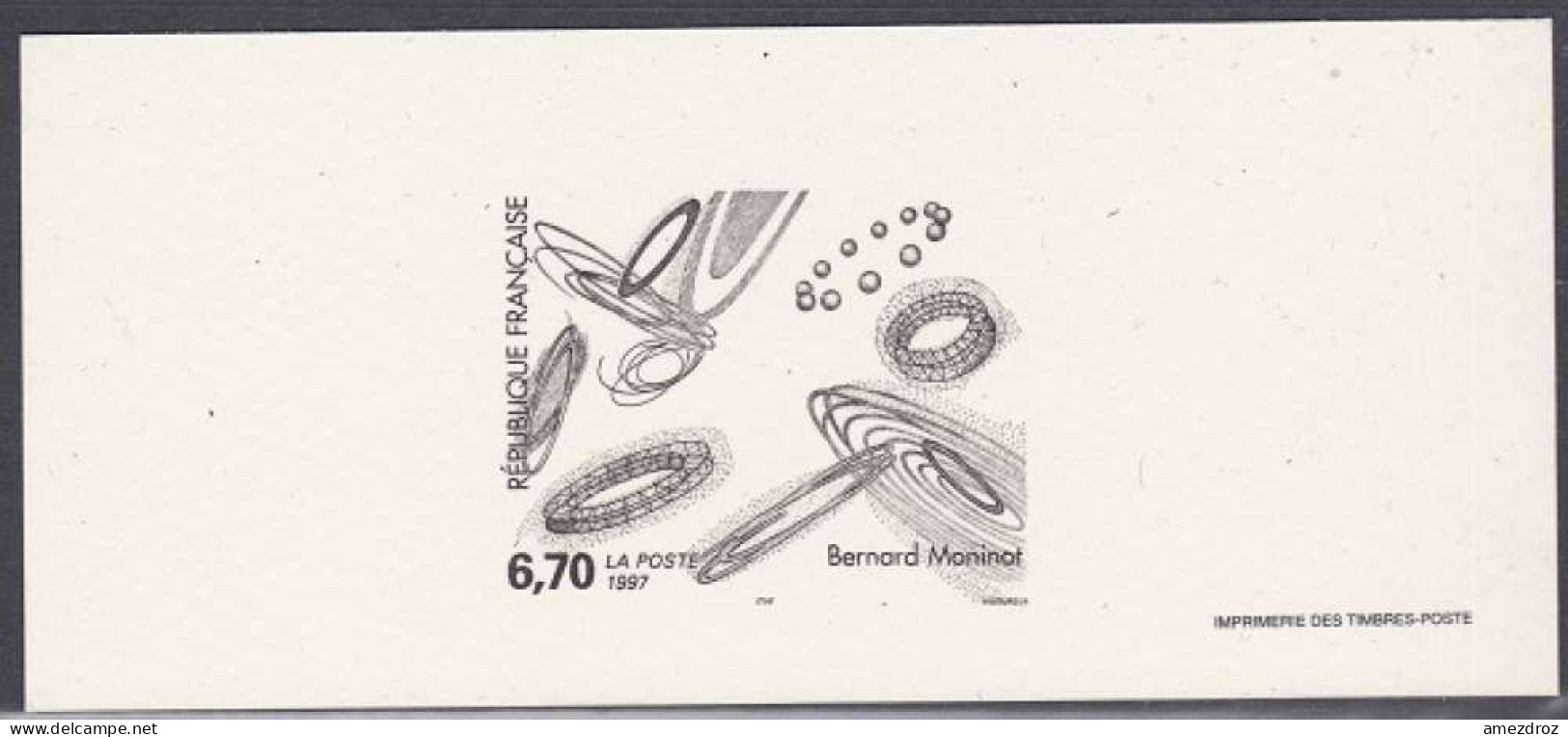 France Gravure Officielle - Tableau De Bernard Monimot (4) - Documents Of Postal Services