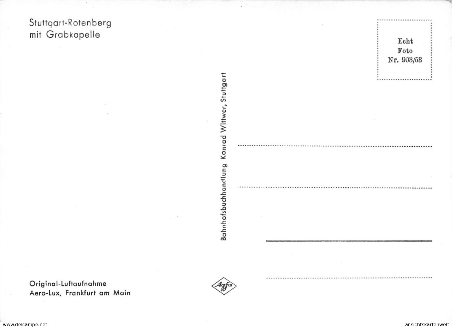 Stuttgart-Rotenberg Mit Grabkapelle Ngl #170.638 - Sonstige & Ohne Zuordnung