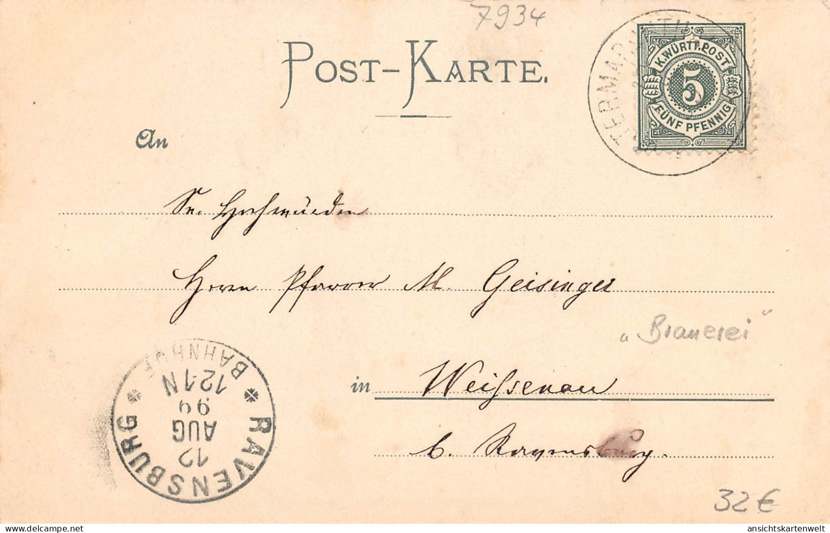 Untermarchtal Gasthof Zum Hirsch Und Teilansichten Gl1899 #170.624 - Sonstige & Ohne Zuordnung