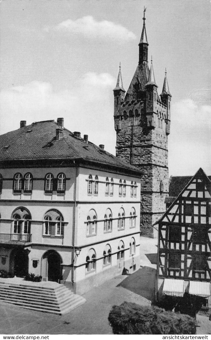 Bad Wimpfen Rathaus Und Blauer Turm Ngl #170.654 - Sonstige & Ohne Zuordnung