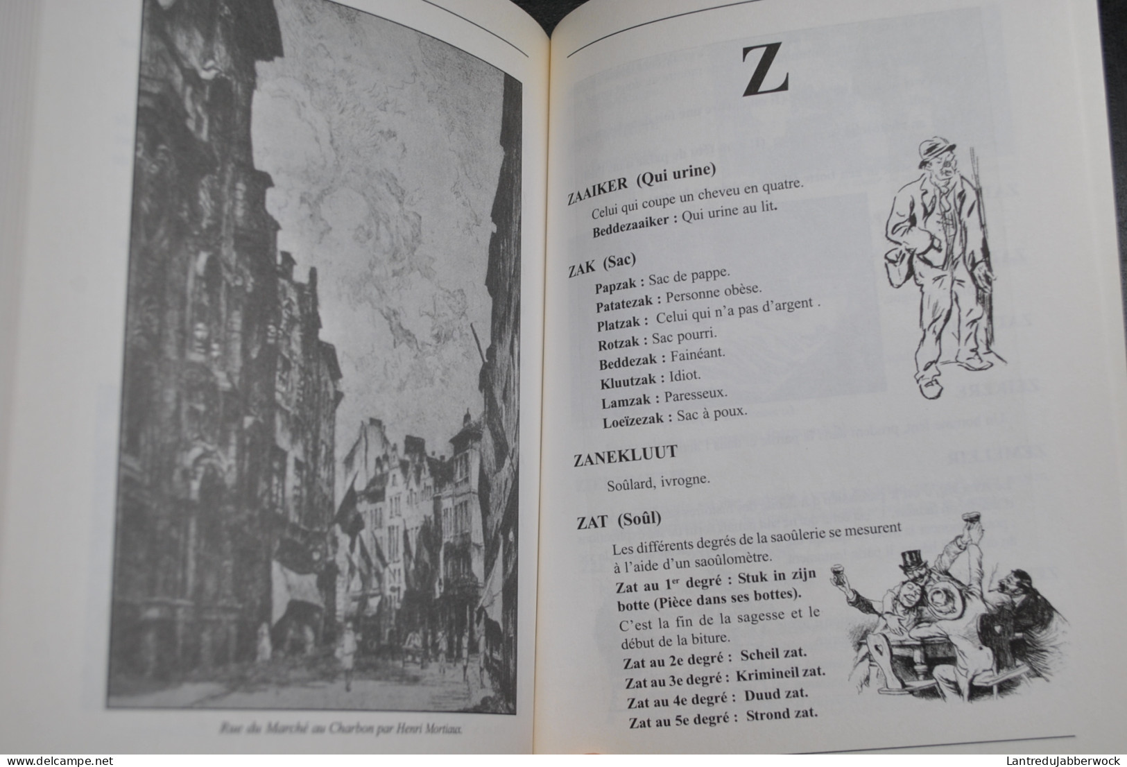 ZONDERVLIES Dico Officiel Des Jurons Bruxellois Insultes Sobriquets Et Types Populaires De Bruxelles Noire Dessin 2005 - Bélgica