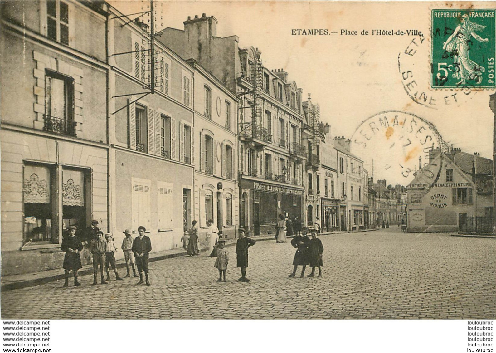 ETAMPES PLACE DE L'HOTEL DE VILLE - Etampes