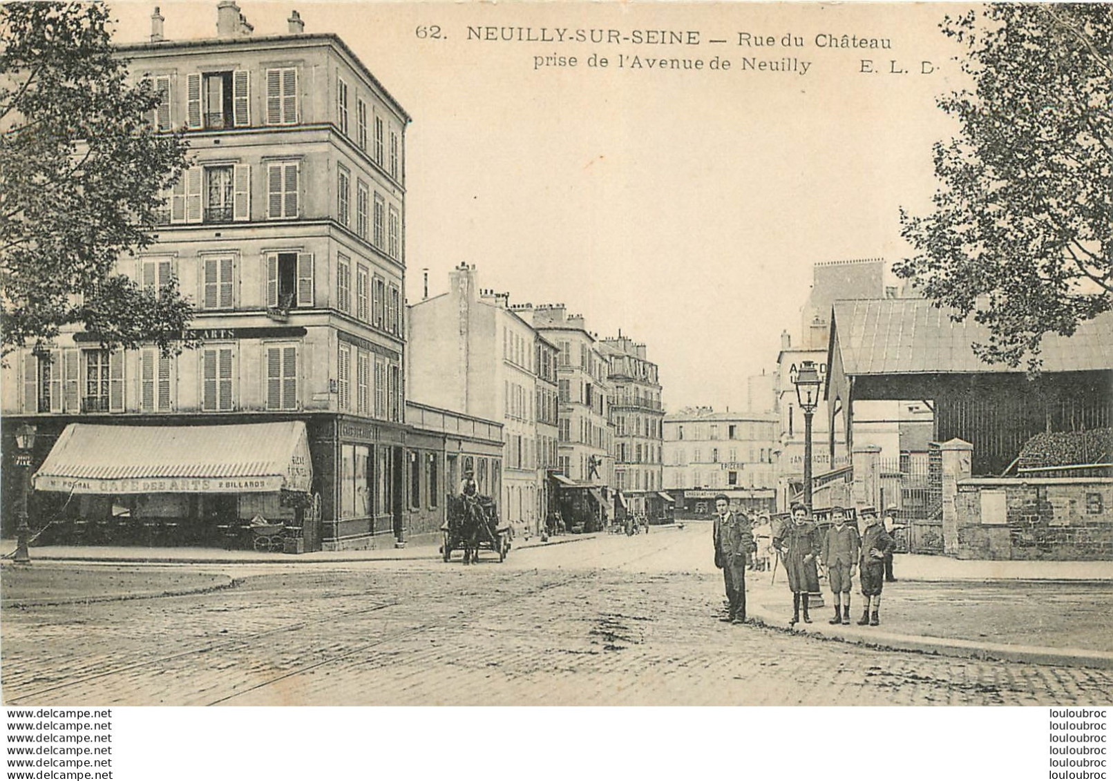 NEUILLY SUR SEINE RUE DU CHATEAU PRISE DE L'AVENUE DE NEUILLY - Neuilly Sur Seine