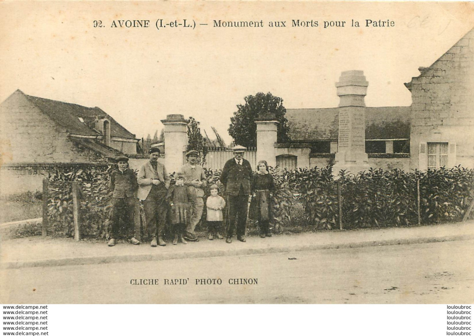 AVOINE MONUMENT AUX MORTS POUR LA PATRIE - Sonstige & Ohne Zuordnung