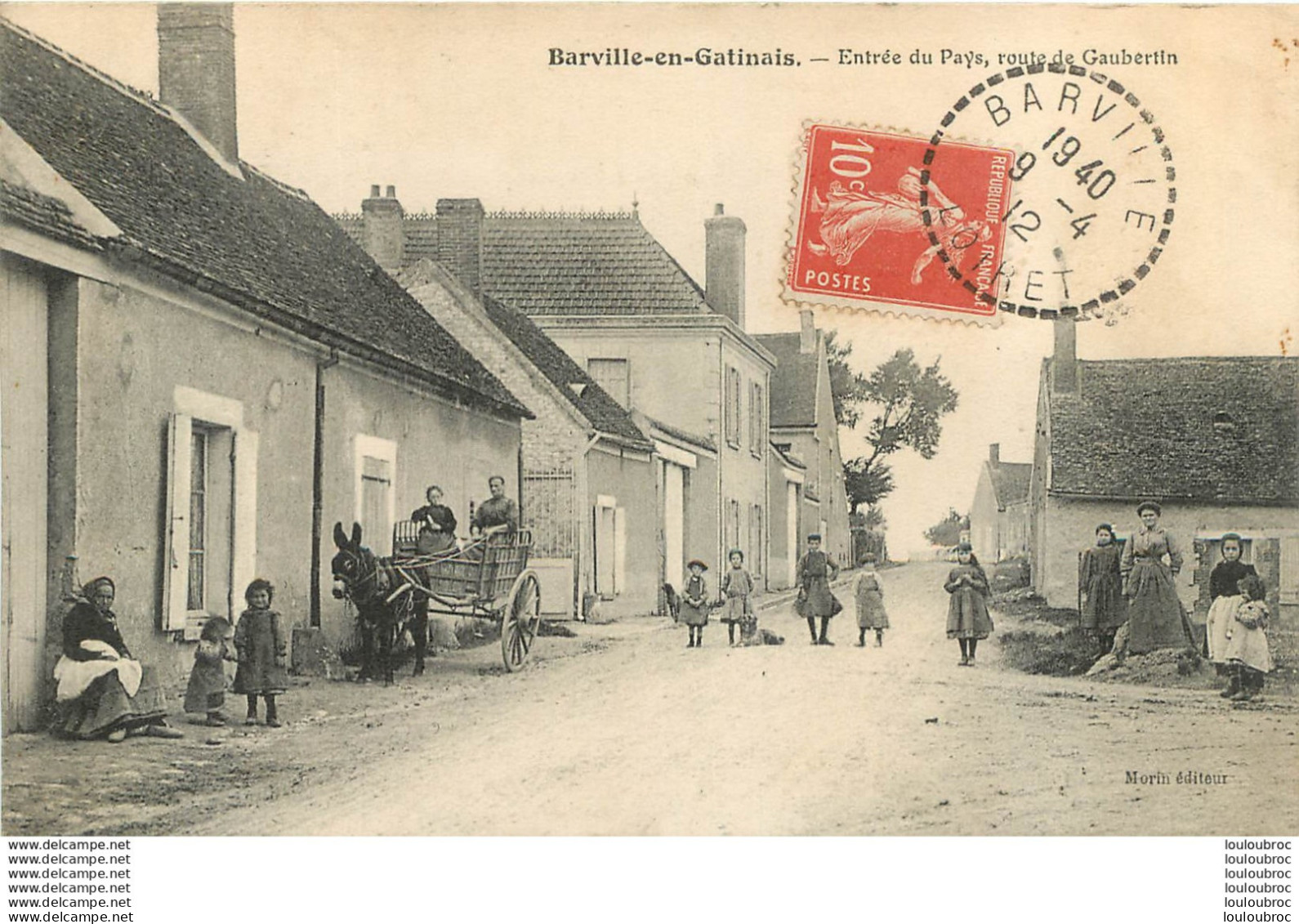 BARVILLE EN GATINAIS ENTREE DU PAYS ROUTE DE GAUBERTIN - Autres & Non Classés