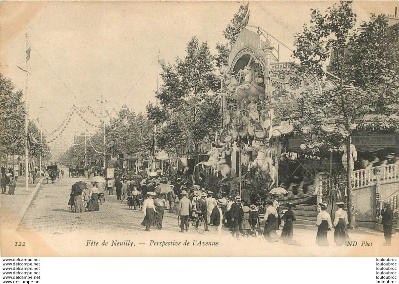 NEUILLY FETE DE NEUILLY PERSPECTIVE DE L'AVENUE - Neuilly Sur Seine