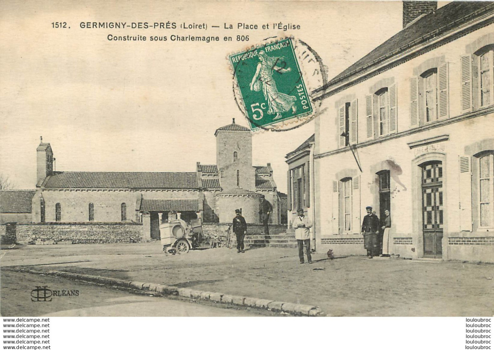 GERMIGNY DES PRES LA PLACE DE L'EGLISE - Autres & Non Classés