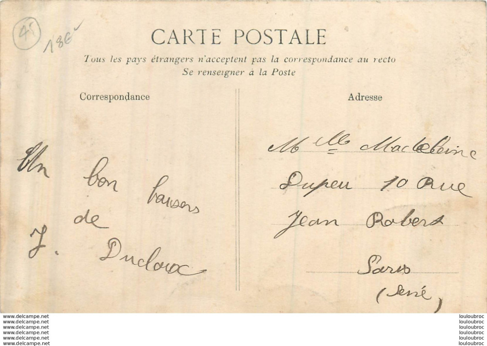 BEAUNE LA ROLANDE CONCOURS DE MUSIQUE DU 09 JUIN 1912 - Beaune-la-Rolande