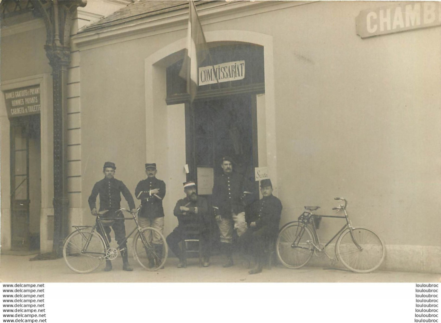 CHAMBERY CARTE PHOTO  LA GARE ET COMMISSARIAT Ref1 - Chambery