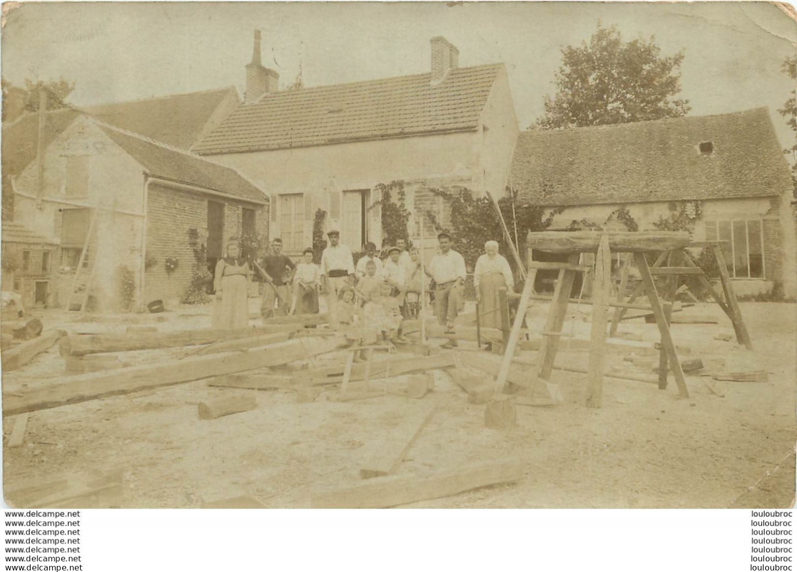 BEAUNE LA ROLANDE  CARTE PHOTO ECRITE EN 08/1906 - Beaune-la-Rolande