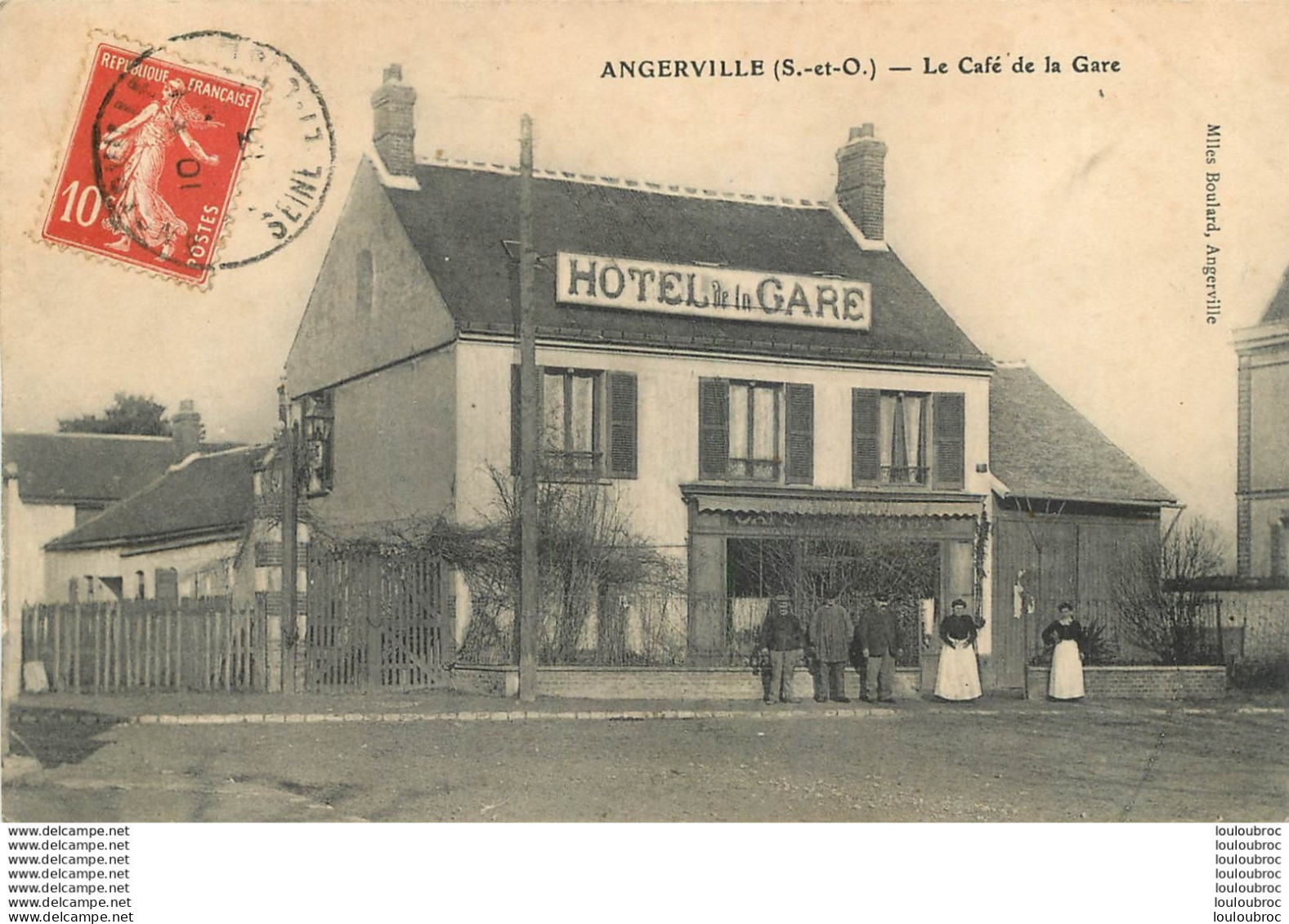 RARE ANGERVILLE LE CAFE DE LA GARE HOTEL DE LA GARE - Angerville