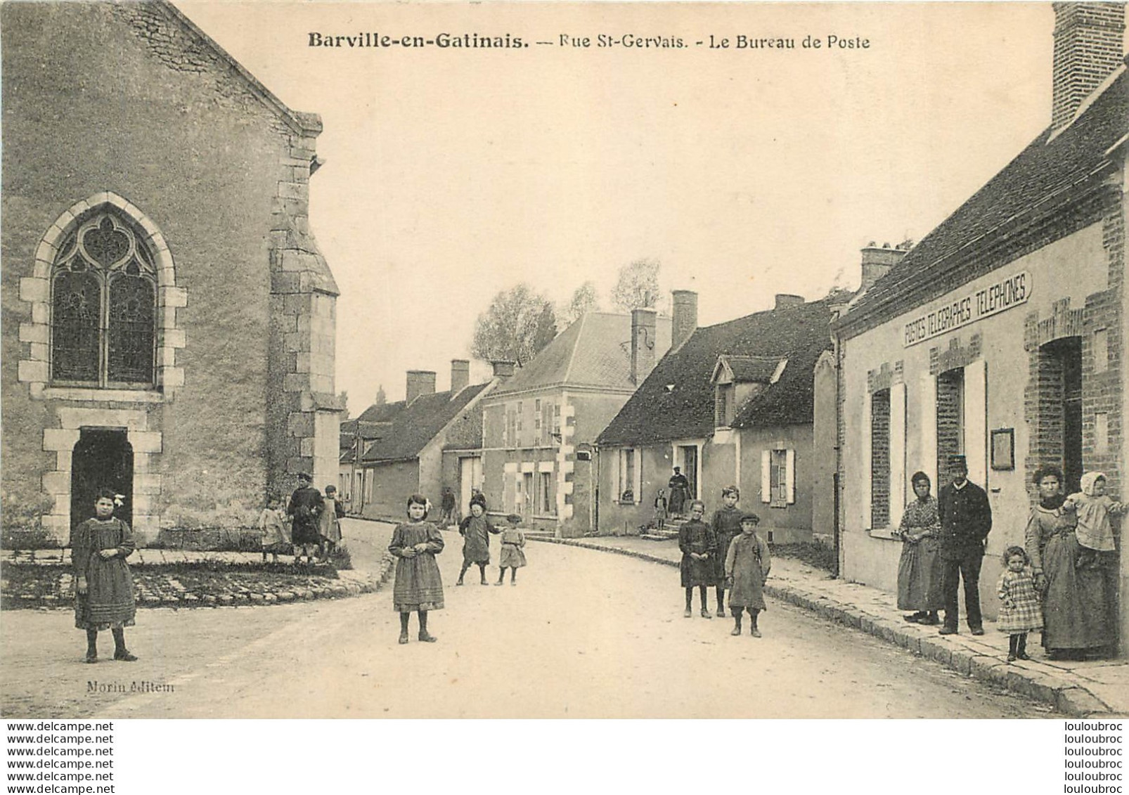 BARVILLE EN GATINAIS RUE SAINT GERVAIS LE BUREAU DE POSTE - Autres & Non Classés