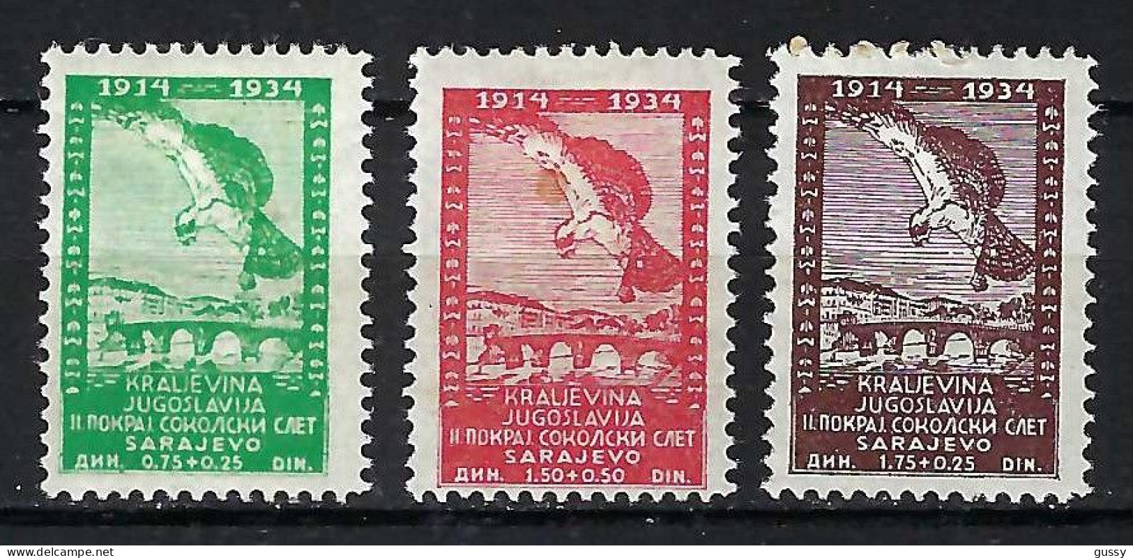 YOUGOSLAVIE Ca.1934: Le Y&T 255-257  Neufs* - Used Stamps