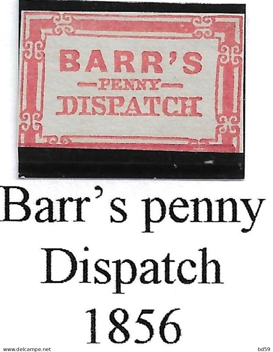 USA ETATS-UNIS Poste Locale De NEW-YORK Barr's Penny Dispatch - Postes Locales