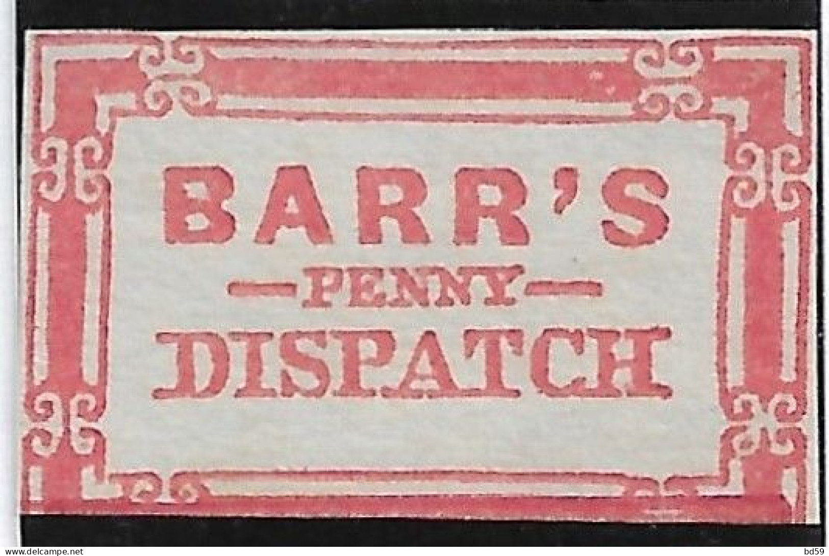 USA ETATS-UNIS Poste Locale De NEW-YORK Barr's Penny Dispatch - Sellos Locales