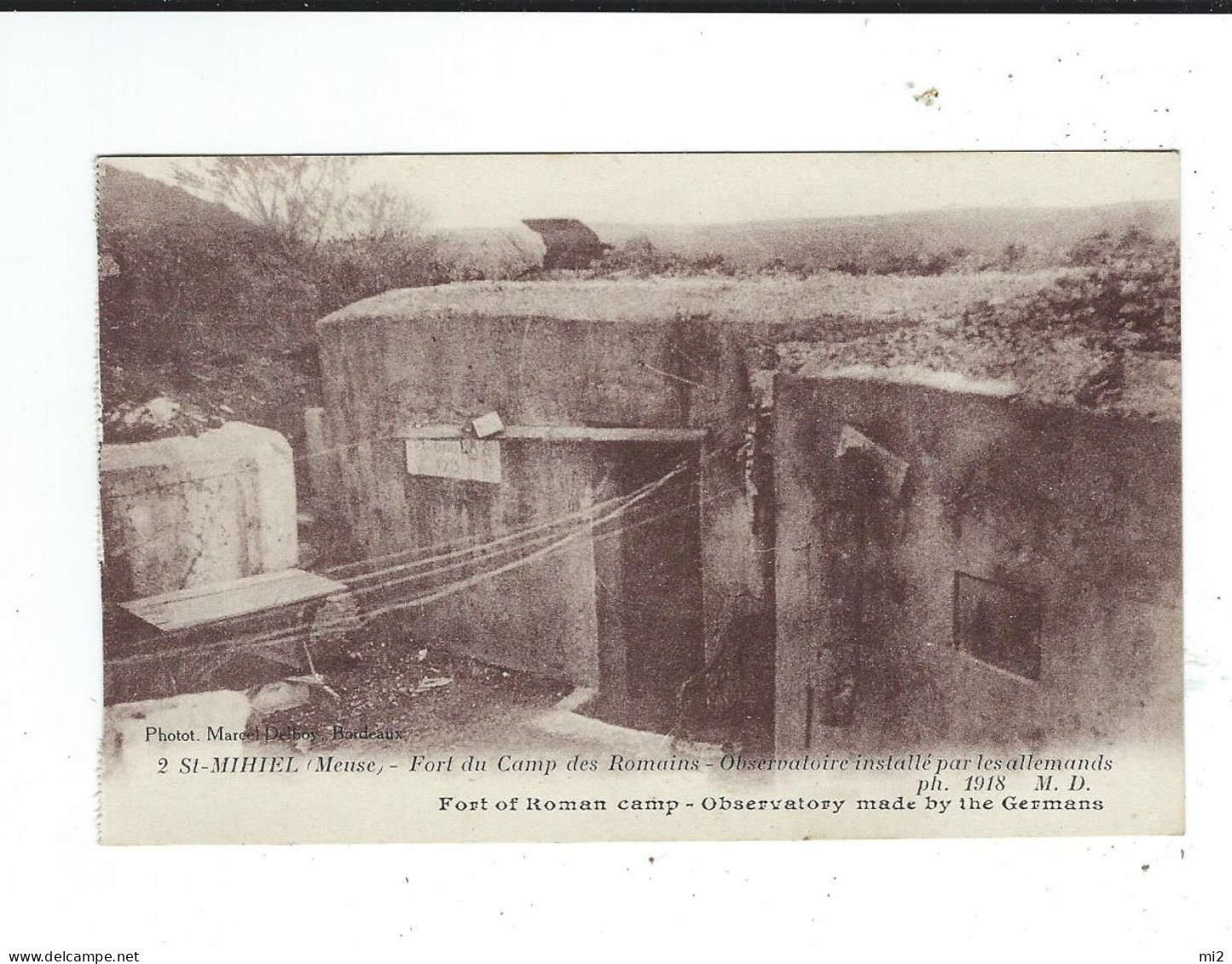 55 Saint Mihiel St   Fort Du Camp Der Romains Observatoire Installé Par Les Alleman 1918 Photo Marcel Delboy Non Circulé - Saint Mihiel