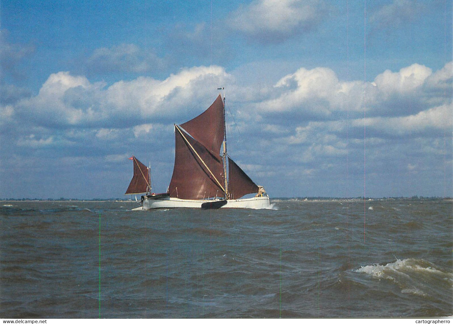 Navigation Sailing Vessels & Boats Themed Postcard Sailing Barge Repertor - Sailing Vessels