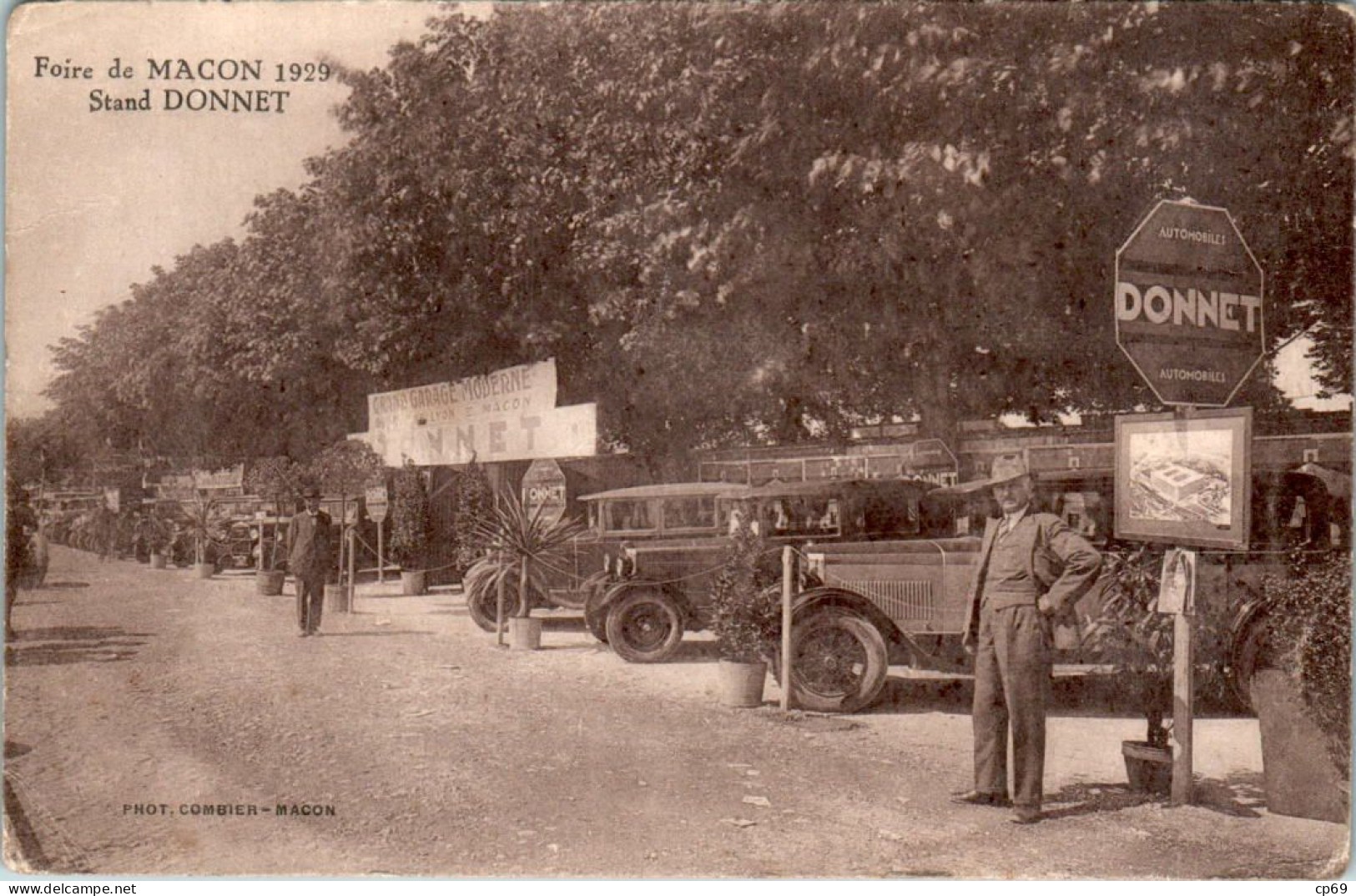 Mâcon Foire De 1929 Stand Donnet Automobile Car Véhicule Vehicle Saône-et-Loire En B.Etat - Macon