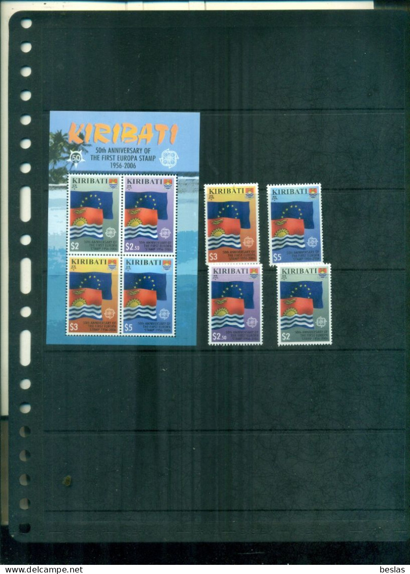 KIRIBATI 50 TIMBRES EUROPA CEPT 4 VAL + BF NEUFS A PARTIR DE 7,50 EUROS - Kiribati (1979-...)