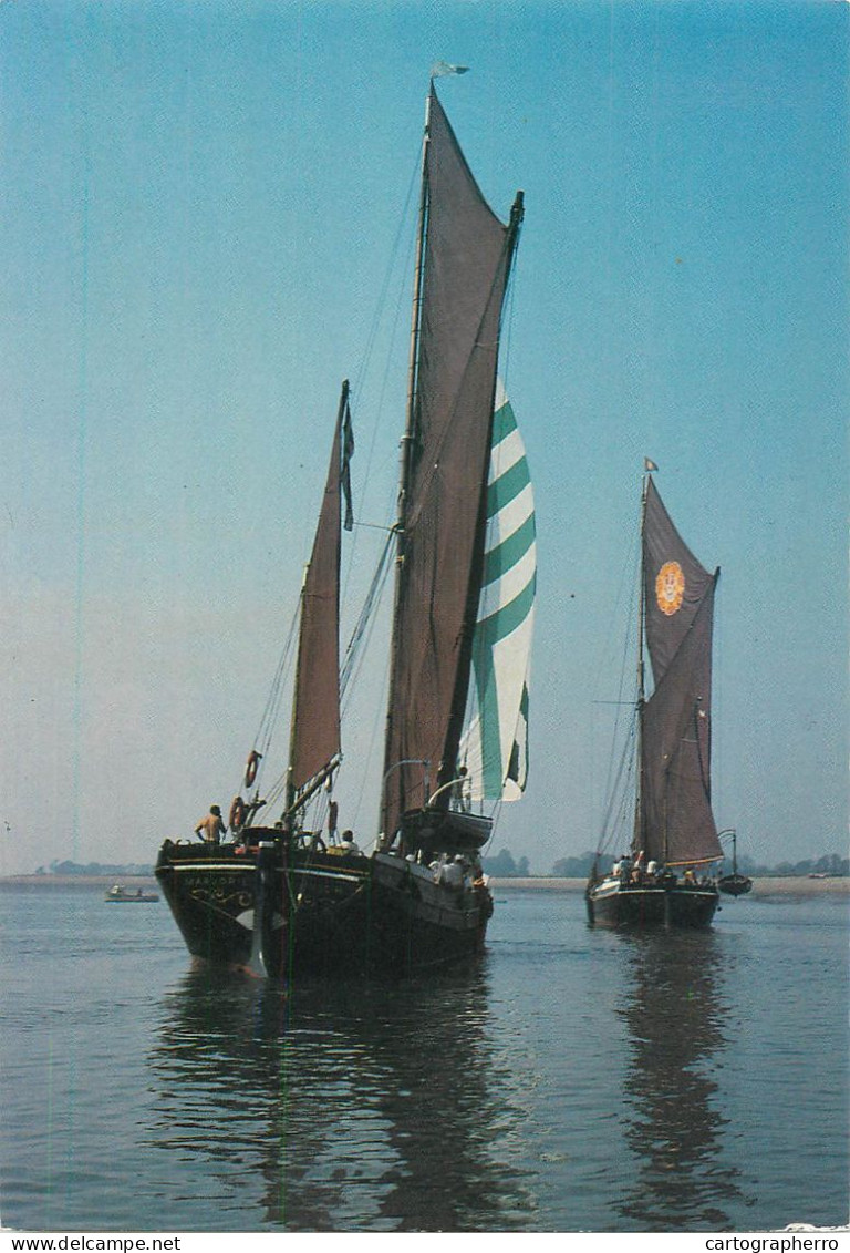 Navigation Sailing Vessels & Boats Themed Postcard Sailing Barge Marjorie - Sailing Vessels