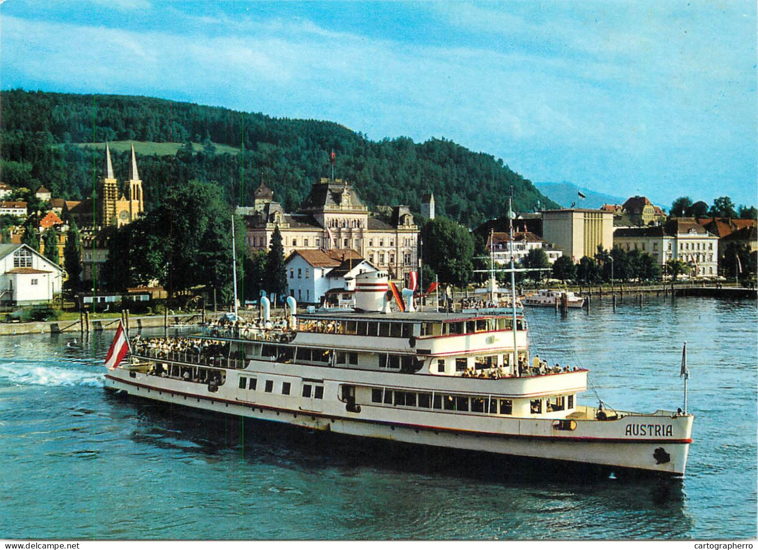 Navigation Sailing Vessels & Boats Themed Postcard Bodenseeschiff Austria - Segelboote