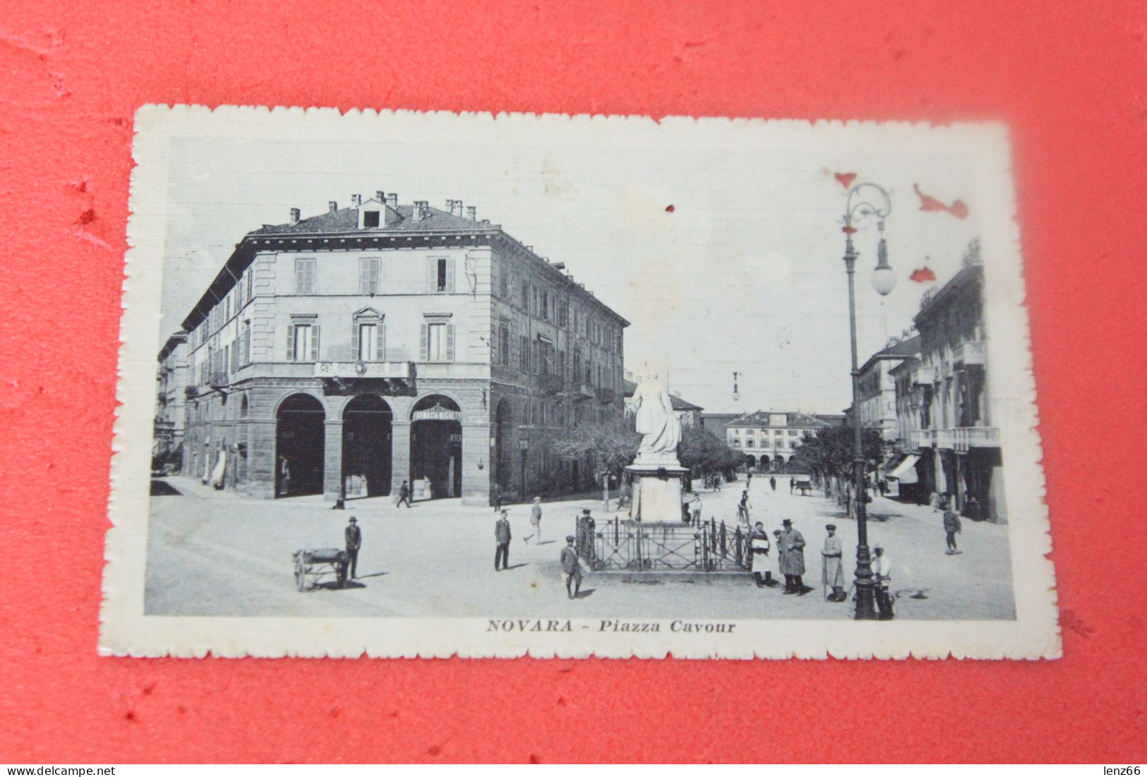 Novara Piazza Cavour 1915 + Presenza Di Buchi A Dx - Novara