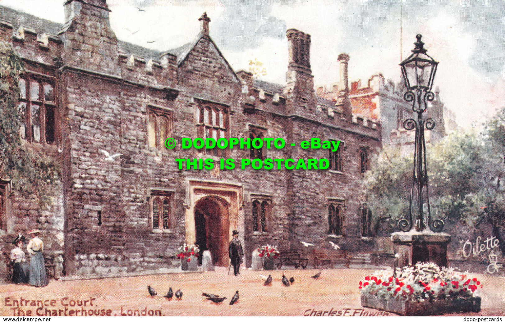 R548699 London. The Charterhouse. Entrance Court. Tuck. Oilette. Postcard 7616. - Other & Unclassified