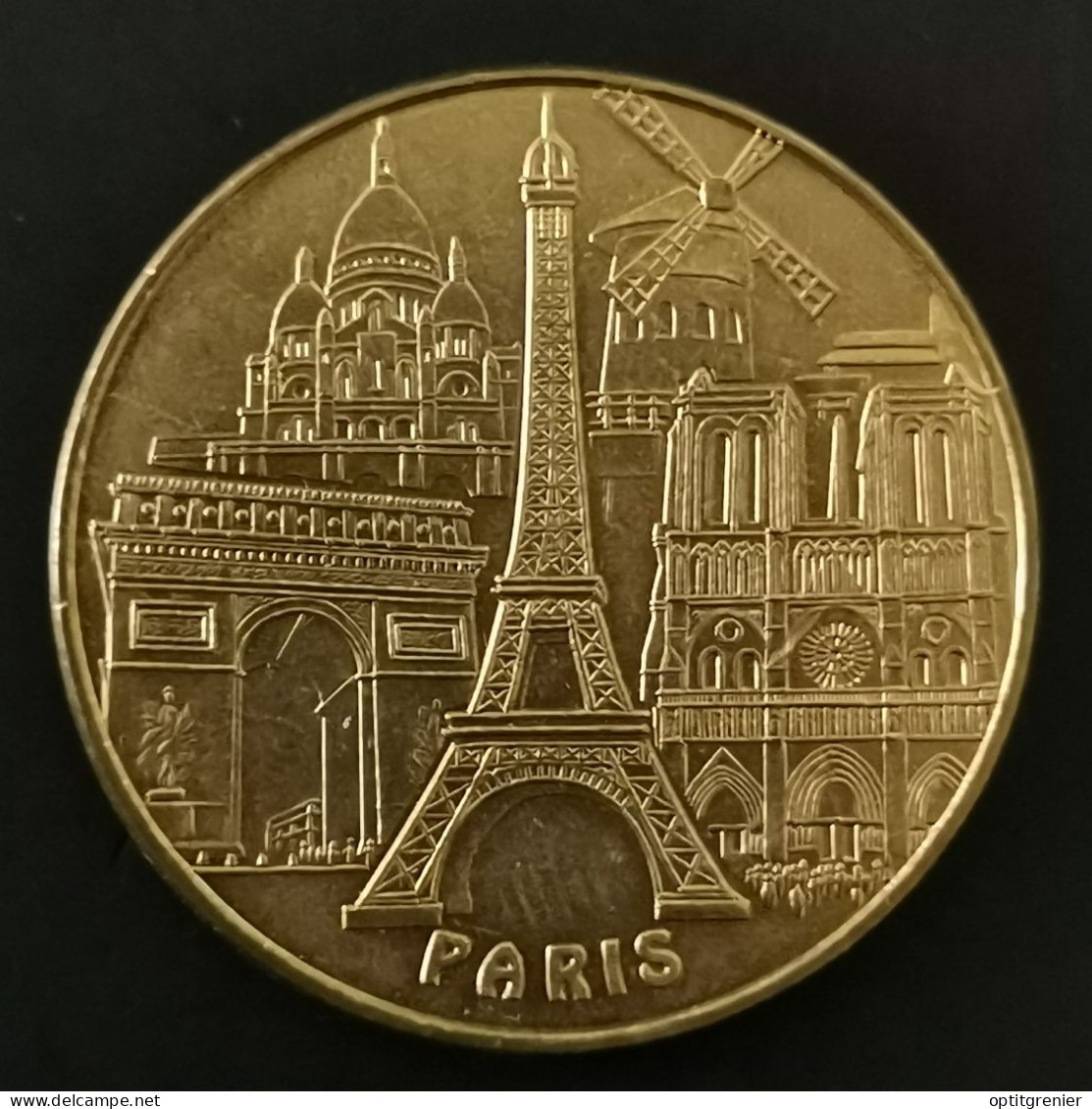 JETON TOURISTIQUE 34 Mm 2013 LES 5 MONUMENTS PARIS / TOKEN - 2013