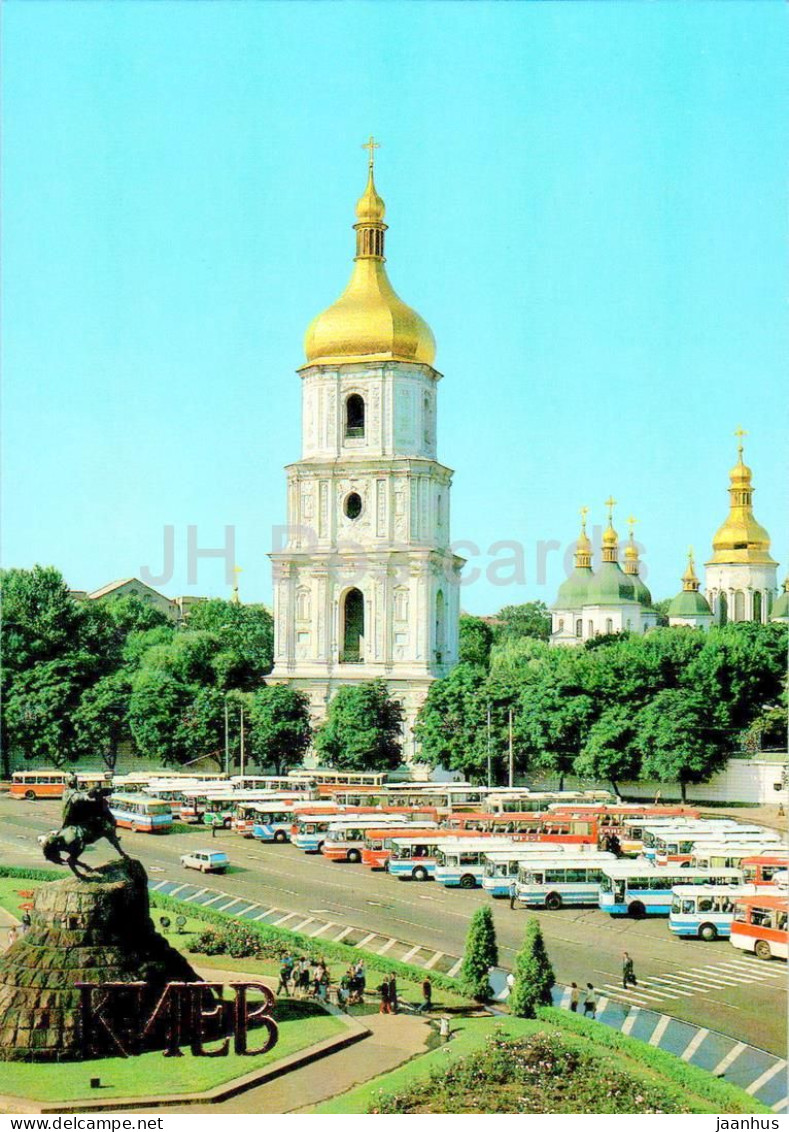 Kyiv - Monument To Bohdan Khmelnytsky - Bus - 1983 - Ukraine USSR - Unused - Ukraine