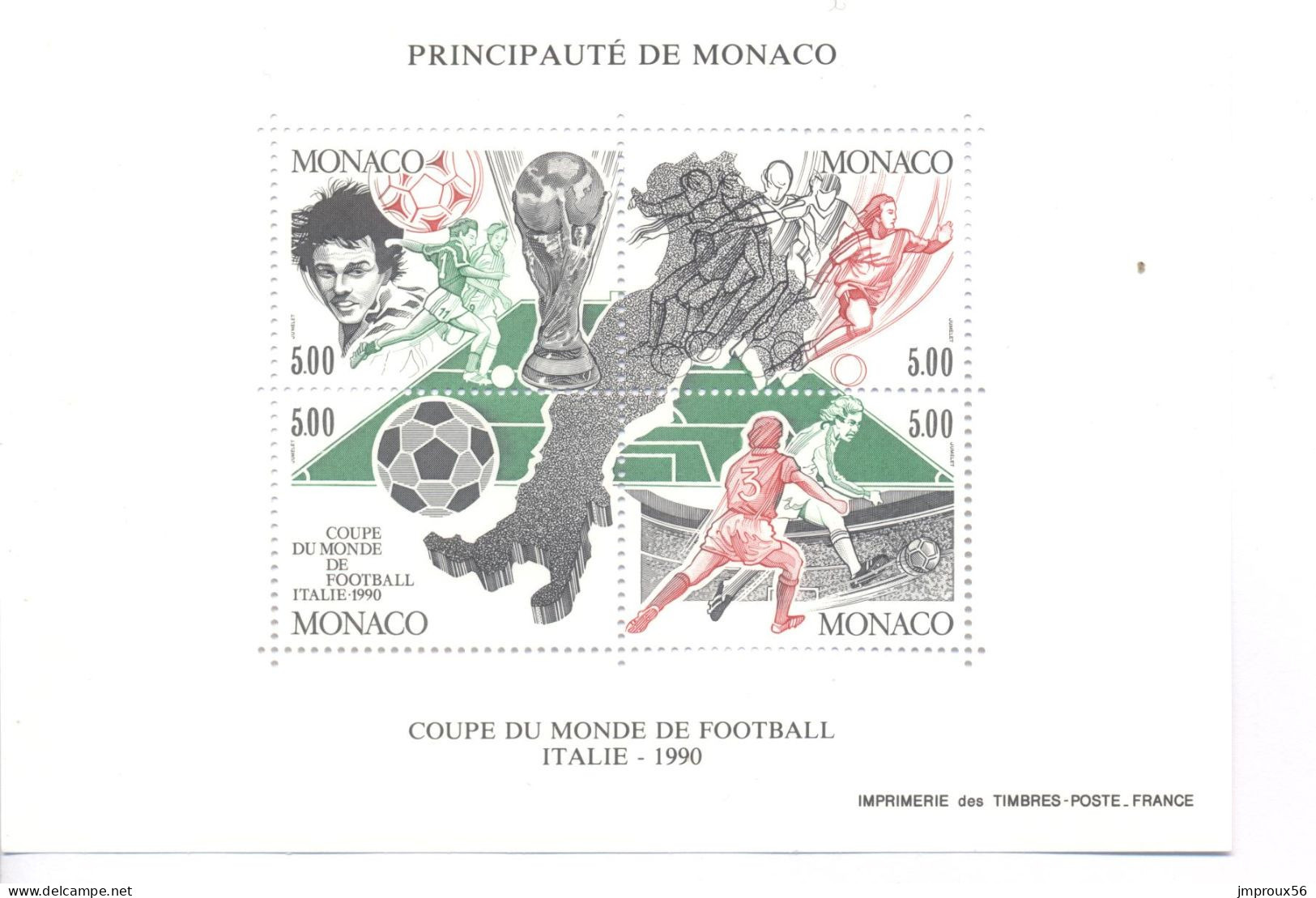 BF50 Coupe Du Monde De Foot 1990 - Blocs