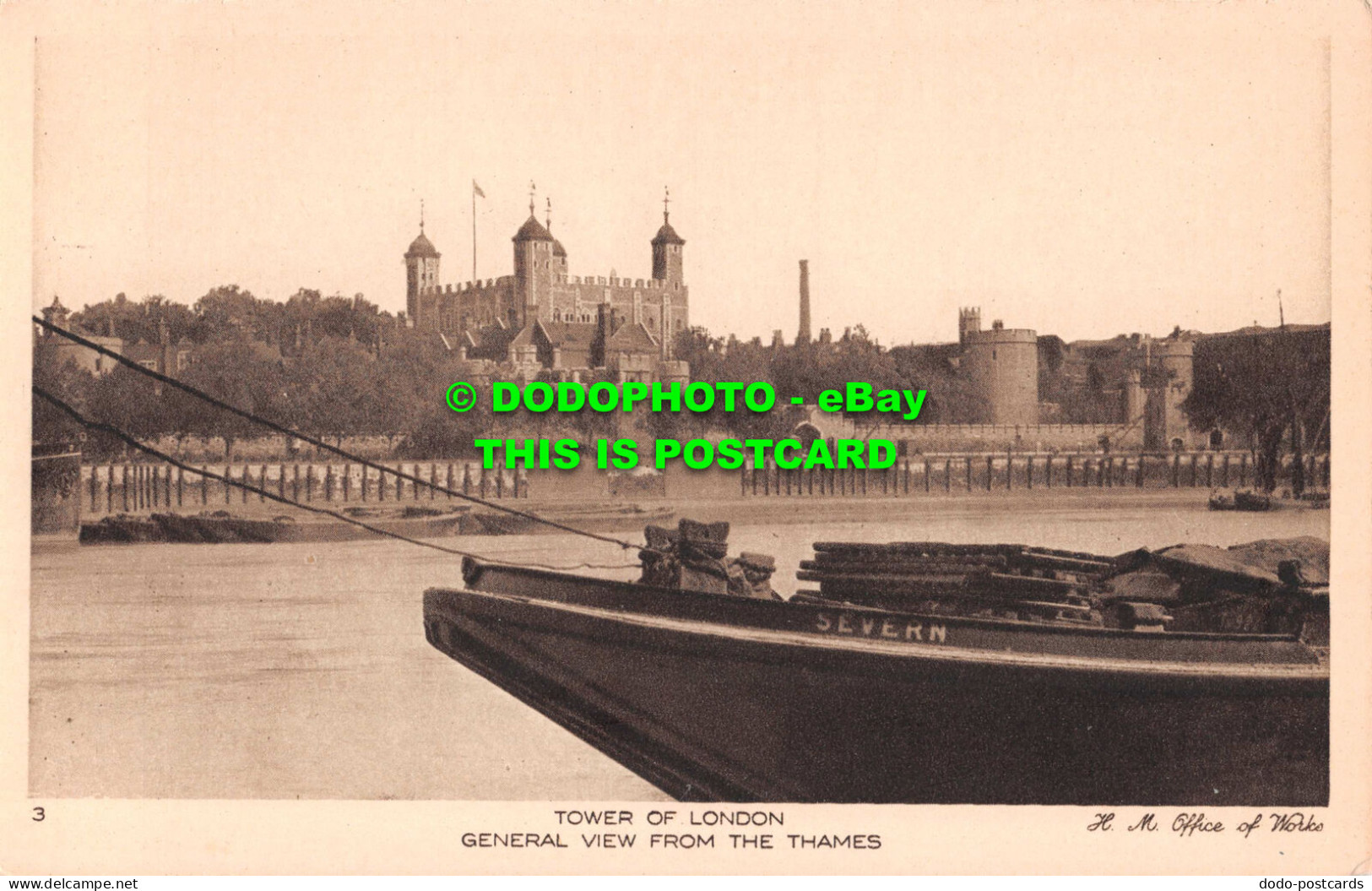 R549053 Tower Of London. General View From The Thames. H. M. Office Of Works. Ha - Andere & Zonder Classificatie