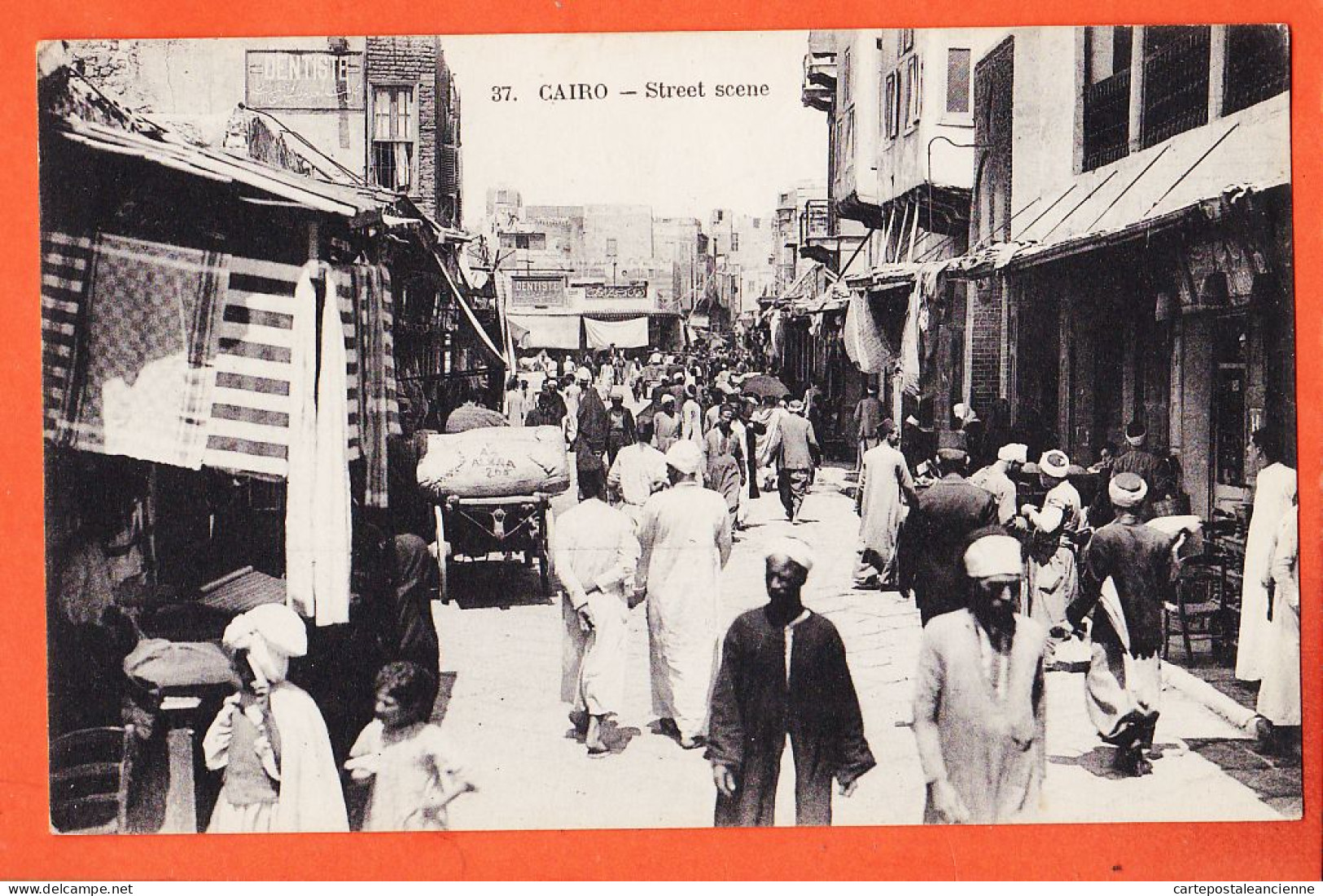 24498 / ⭐ (•◡•) LE CAIRE Egypte ◉ Dentiste Quartier Arabe-CAIRO Street Scene 1917 Mimi REYNIER Toulouse-COUSTOULIDES 37 - Cairo