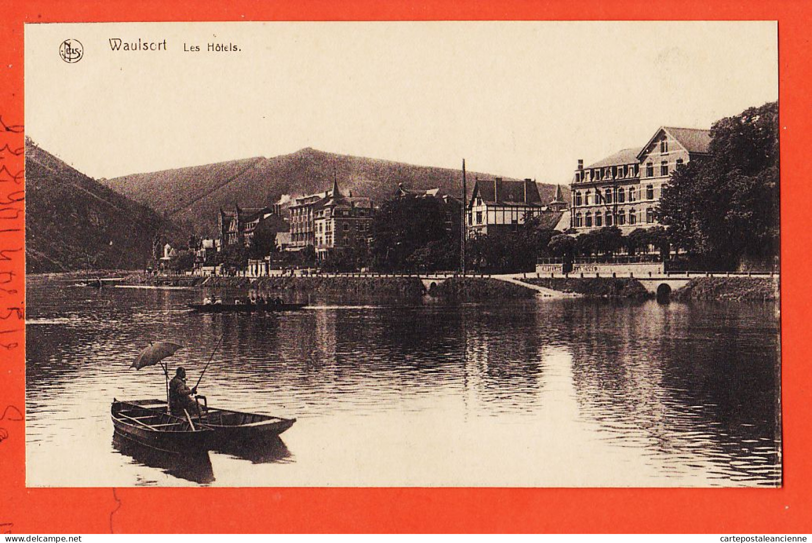 24074 /⭐ WAULSORT Hastière Namur (•◡•) Double-Barque Pecheurs Les Hotels 1910s ● Ern THILL Bruxelles Serie 4 NELS N° 1 - Hastiere