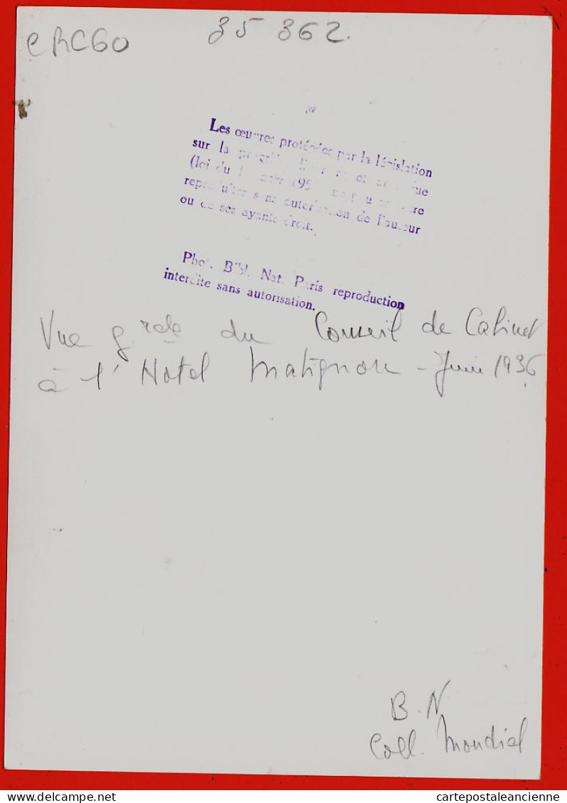 24083 /⭐ ◉  HOTEL MATIGNON Juin 1936 Vue Générale Conseil Cabinet FRONT POPULAIRE-RE-EDITION BIBLIOTHEQUE NATIONALE - Lugares